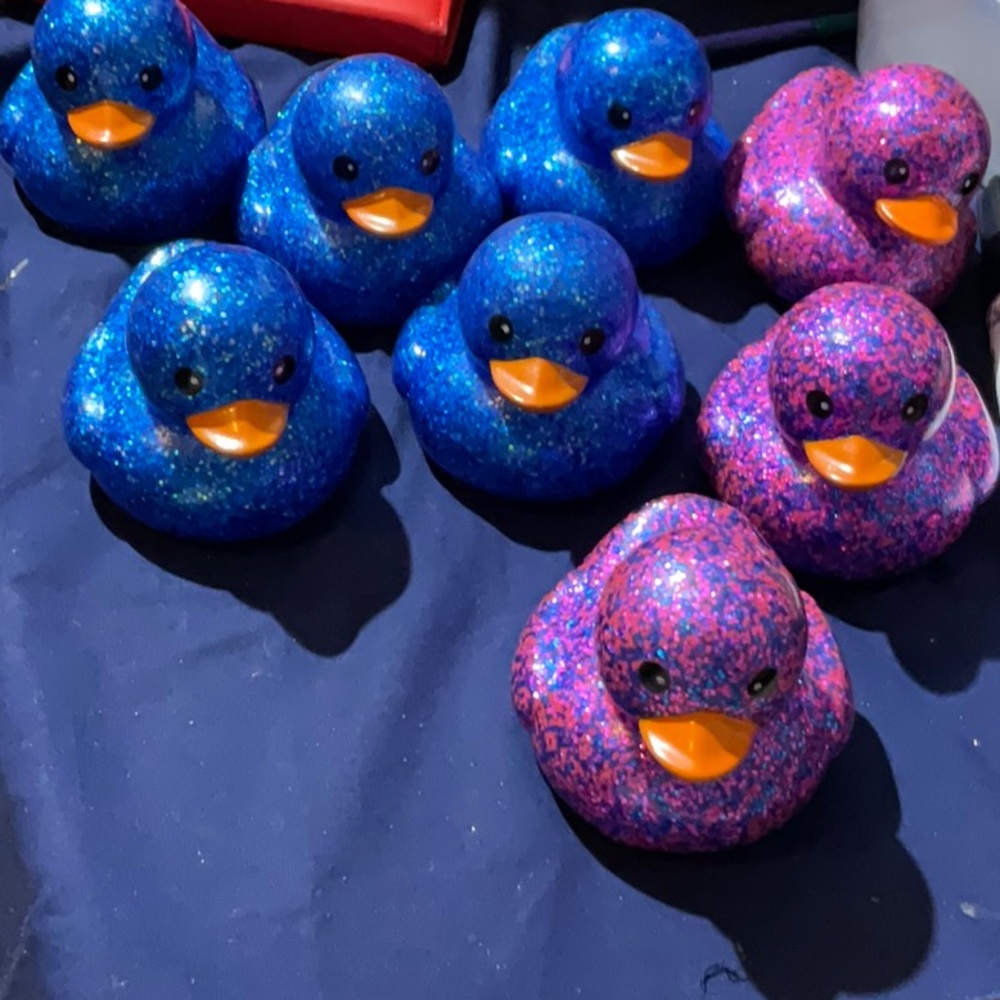 $5 a piece Glitter Rubber Ducks!